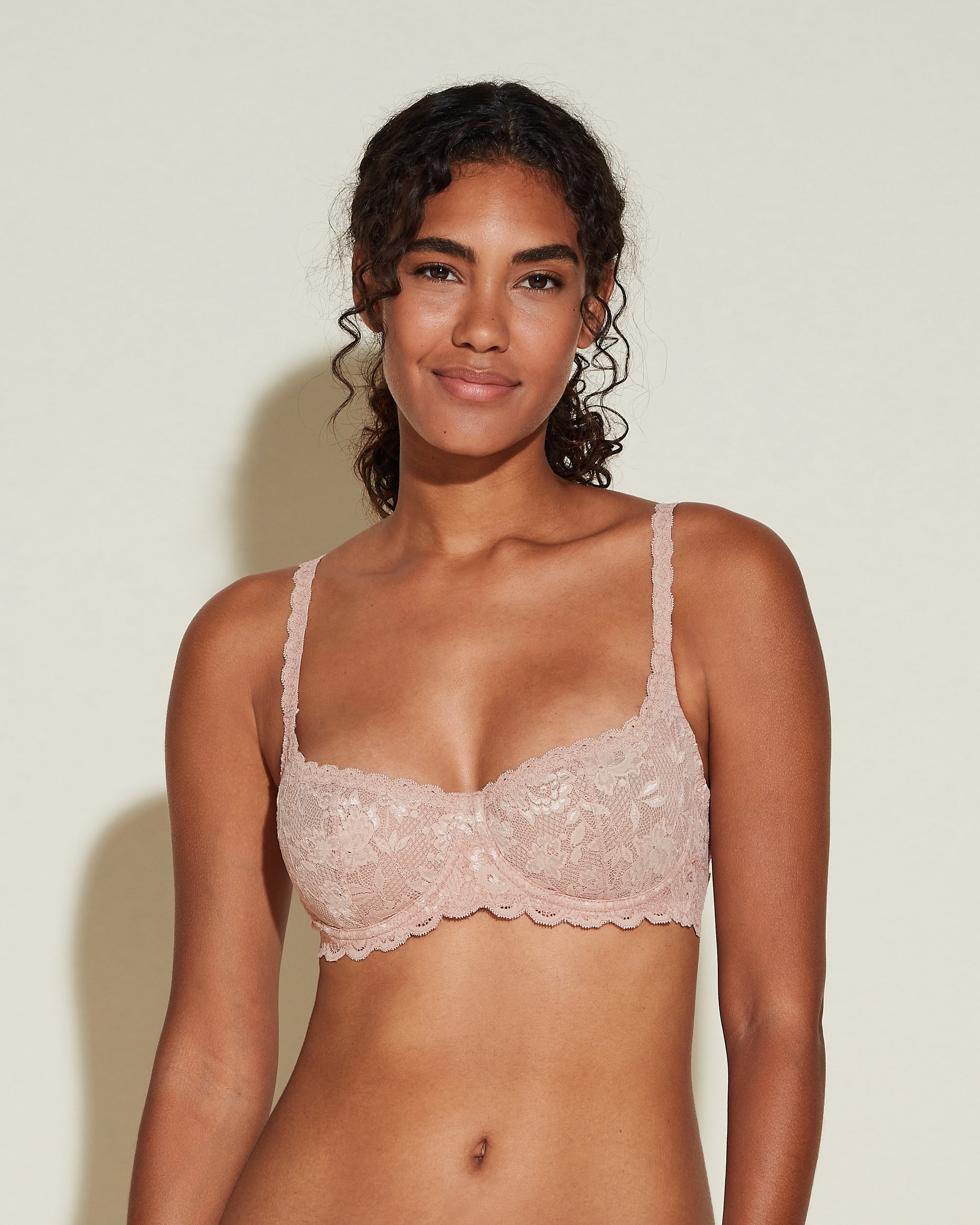 Never Say Never Balconette Bra - Comfortable Lace Underwire Push Up Bra for Women, Perfect for Everyday Wear & Special Occasions
