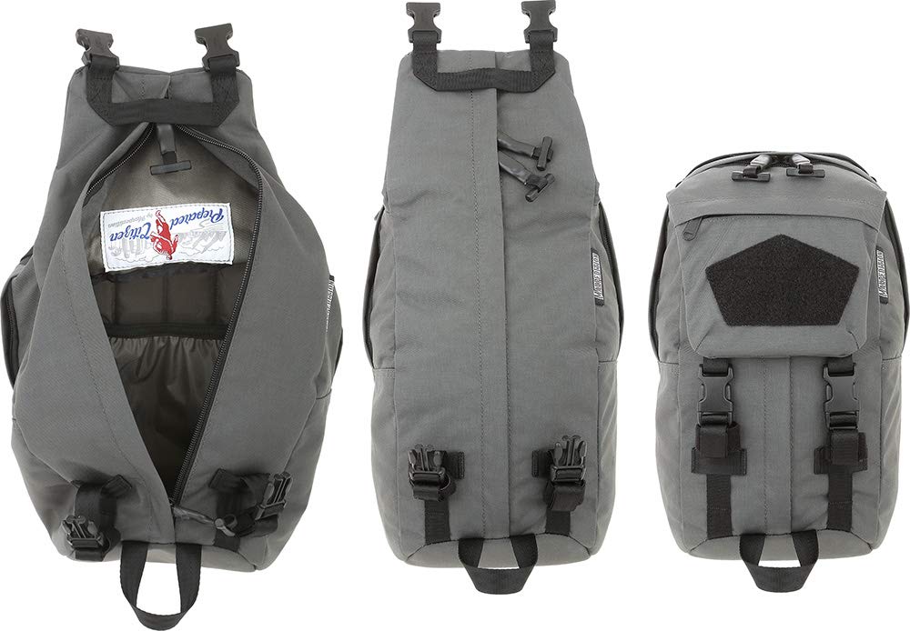 Maxpedition Small Dark Blue Convertible Backpack - Durable Tactical Daypack for Hiking, Travel & Outdoor Adventures