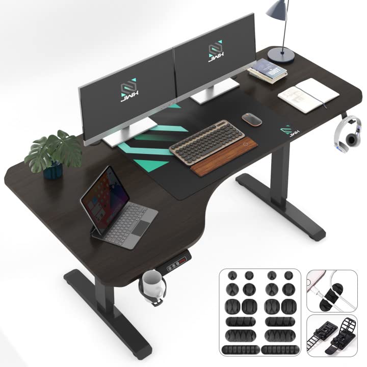 L-Shaped Electric Standing Desk 63