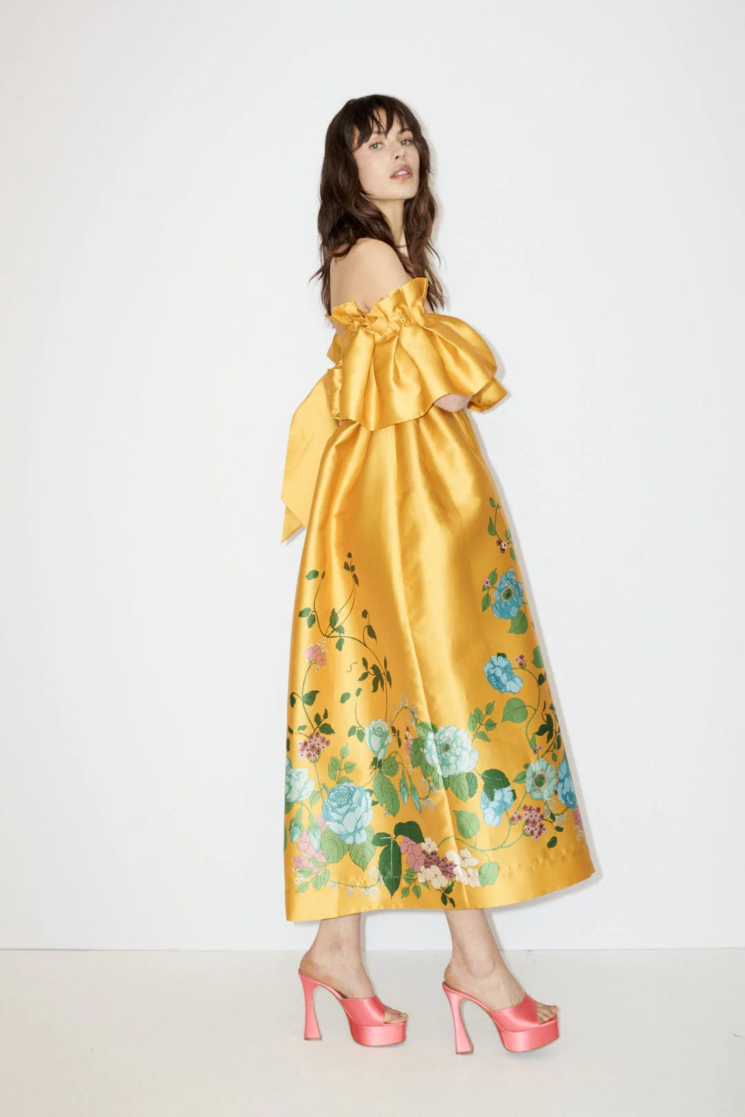 Dana Midi Dress for Women - Flowy Summer Dress with Floral Print | Perfect for Beach Vacations, Date Nights & Casual Outings
