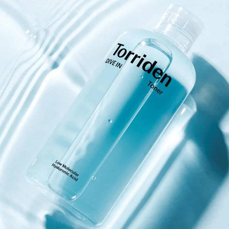 TORRIDEN Dive-In Low Molecular Hyaluronic Acid Toner 300mL - Hydrating Facial Essence for Dry & Sensitive Skin | Korean Skincare for Daily Moisturizing Routine & Glowing Complexion