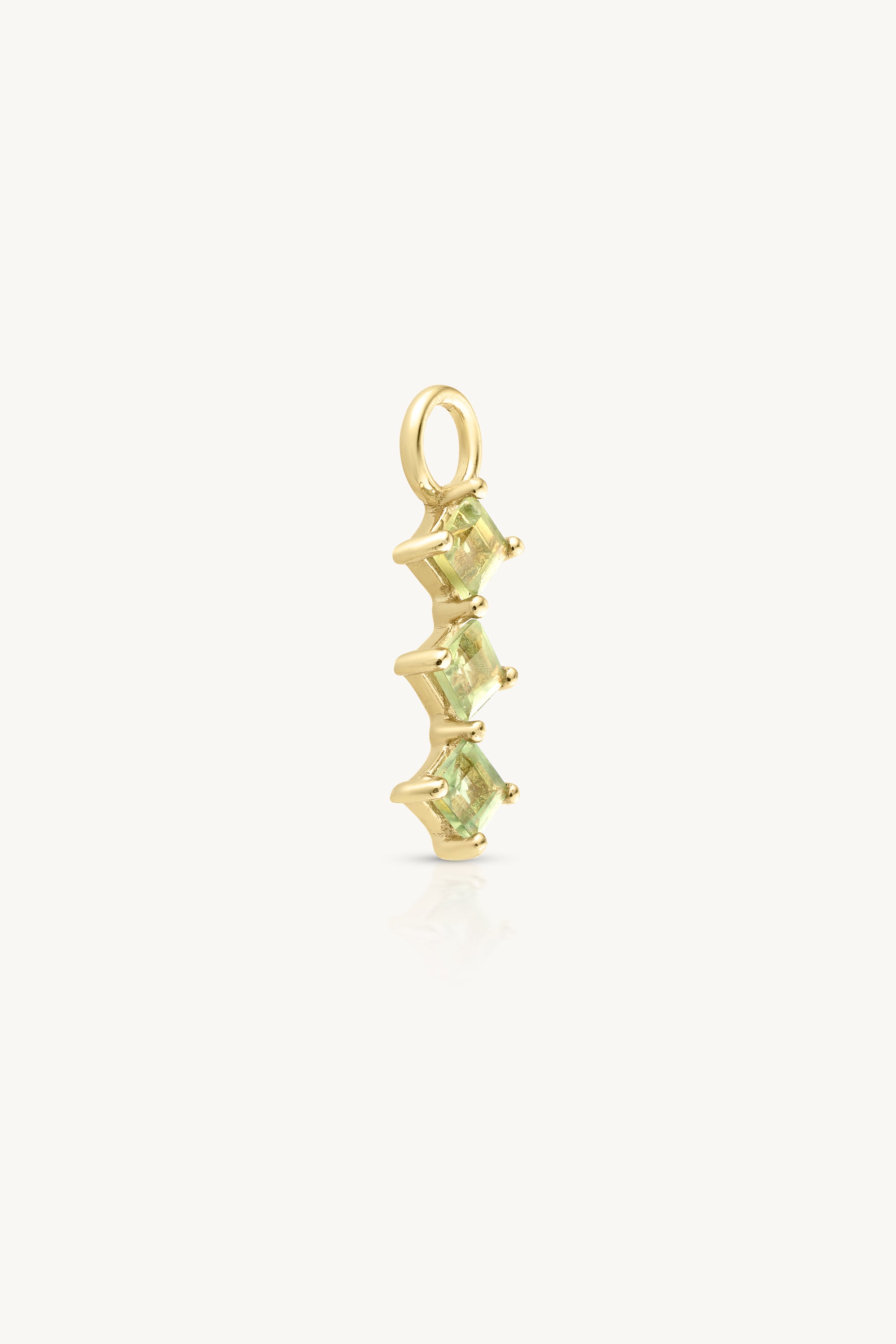 Trio Apatite Gold Charm Pendant Necklace - Elegant Blue Gemstone Jewelry for Women - Perfect for Gift Giving, Weddings & Special Occasions