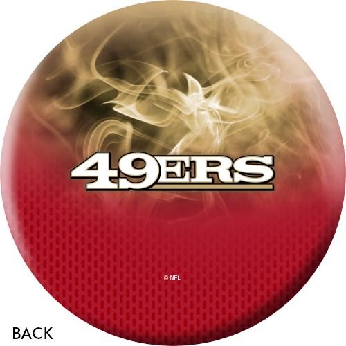 Official NFL San Francisco 49ers Bowling Ball - Team Logo Design for Football Fans | Perfect for League Nights, Birthday Gifts & Sports-Themed Parties