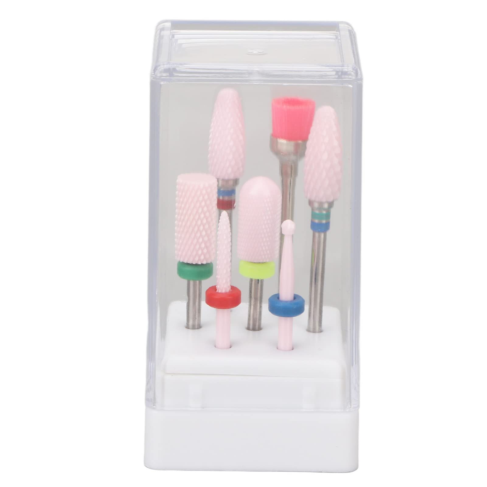 Professional 7pcs Stainless Steel Nail Drill Bits Set - Electric Nail File Grinding Bits for Acrylic Nails, Manicure & Pedicure Tools - Perfect for Salon & Home Nail Care