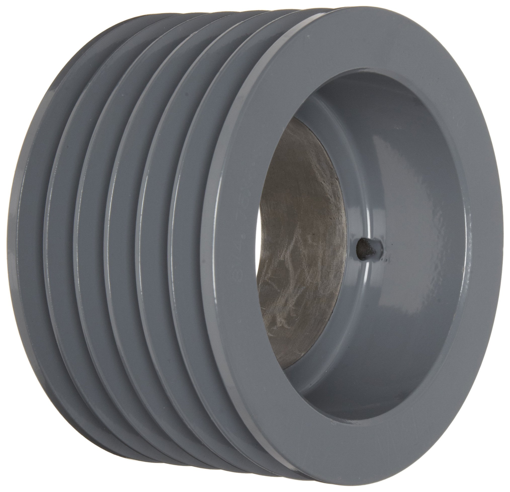 3V536 Narrow V-Belt Sheave - 3V Belt Section, 6 Grooves, Cast Iron Pulley (5.3