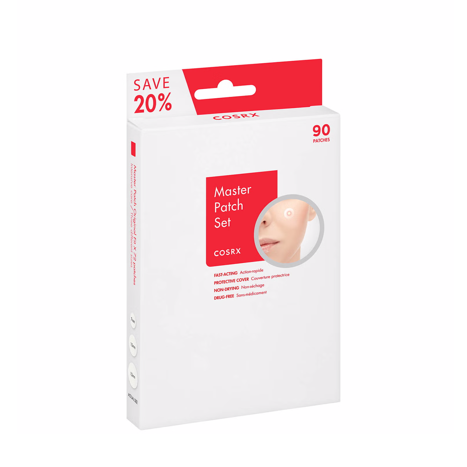 COSRX Master Patch Set - Original Fit (3 Sheets) & Clear Fit (1 Sheet) for Acne Treatment | Hydrocolloid Pimple Patches for Face, Overnight Spot Healing - Perfect for Travel & Daily Skincare Routine
