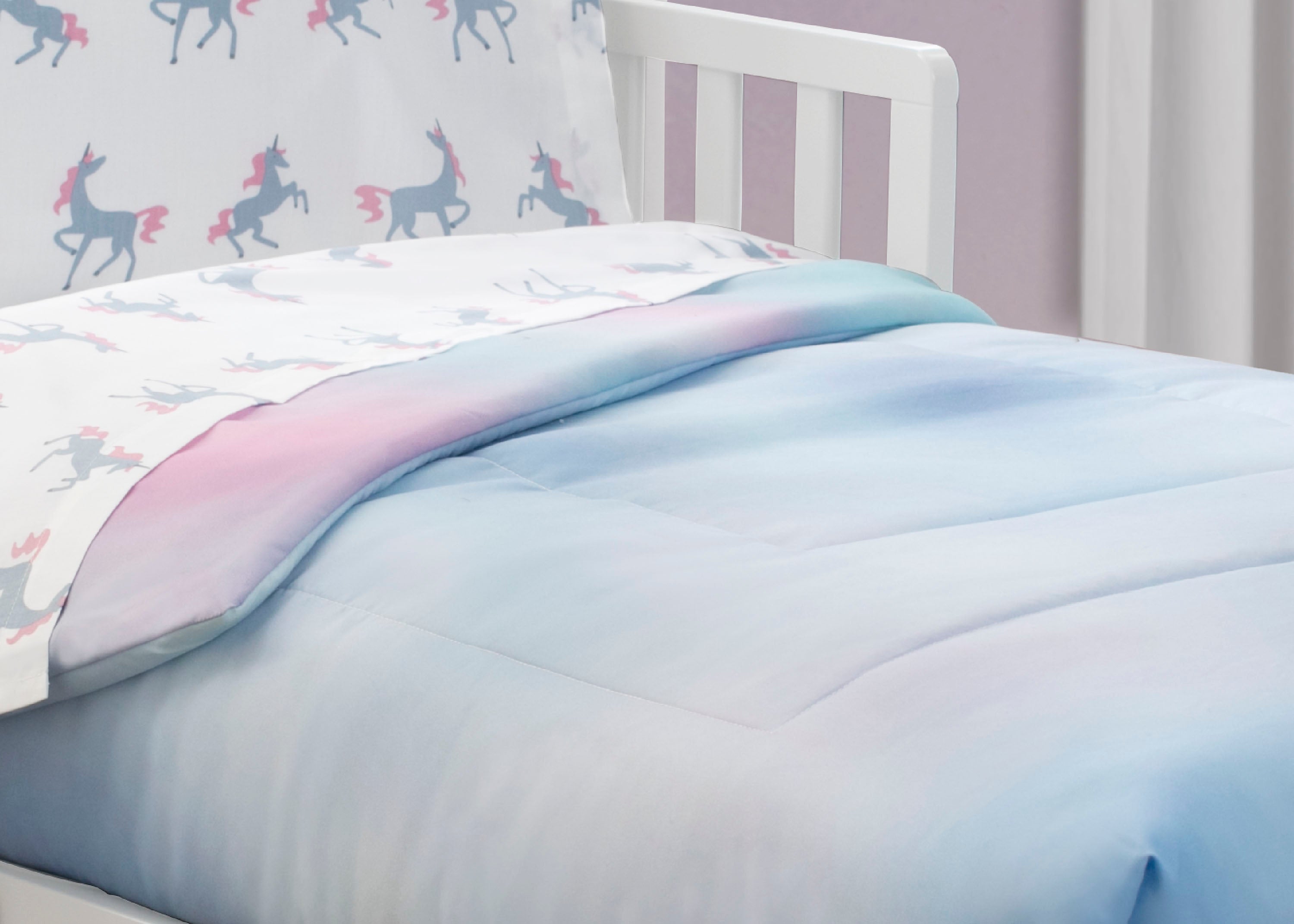 4-Piece Toddler Bedding Set for Girls - Soft Crib Bed Sheets, Pillowcase & Blanket - Perfect for Nursery, Daycare & Toddler Room Decor