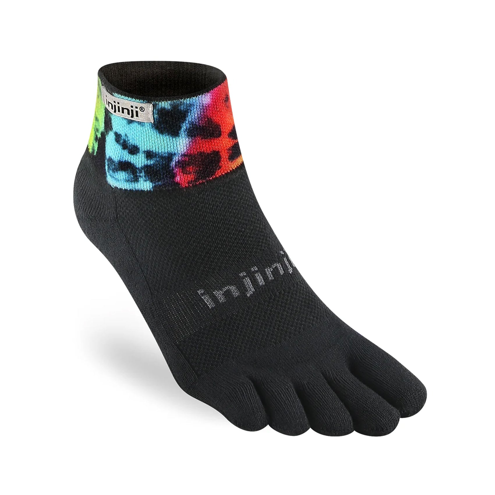 Unisex Injinji Trail Spectrum Midweight Mini Crew Socks - Toe Socks for Hiking, Running & Outdoor Activities - Breathable & Cushioned Performance Socks