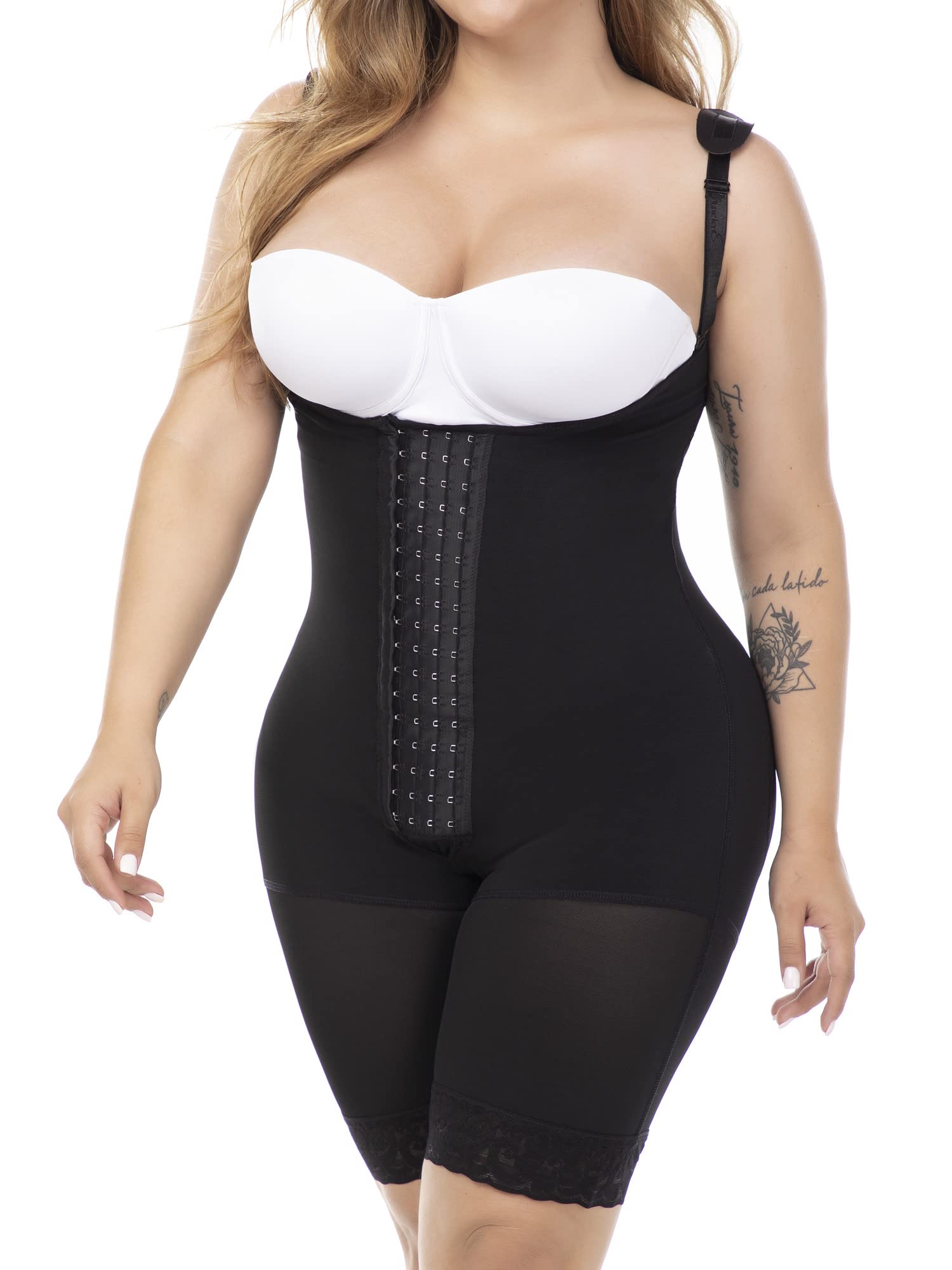 MARIAE 9277 Colombian Shapewear for Women - Open Bust Tummy Control & Butt Lifting Fajas - Perfect for Postpartum, Weight Loss & Special Occasions