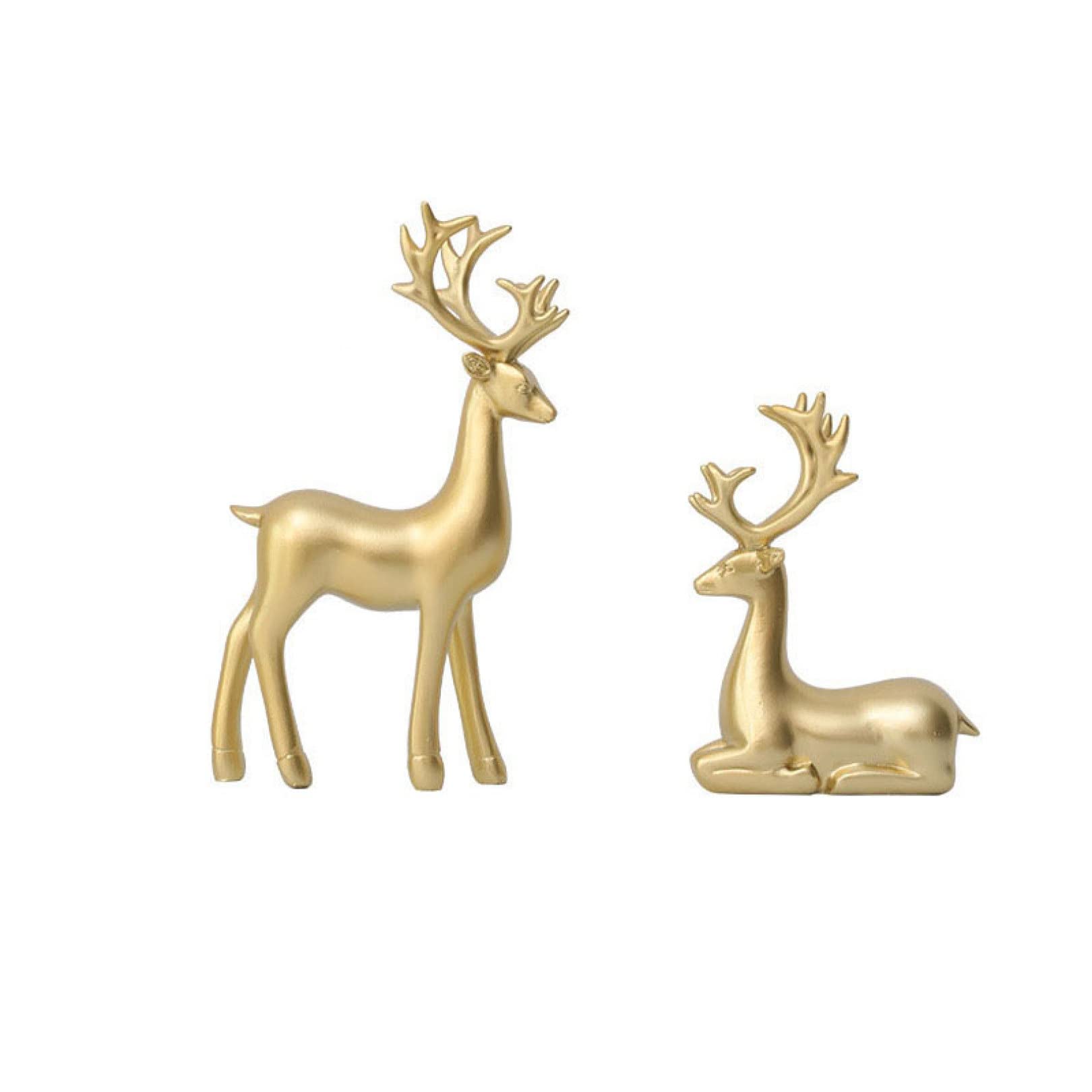 Nordic Marble Deer Statue - Modern Elk Sculpture for Luxury Home Decor, Handcrafted Wedding Gift & Desktop Decoration - Perfect for Living Room, Office or Wedding Centerpiece