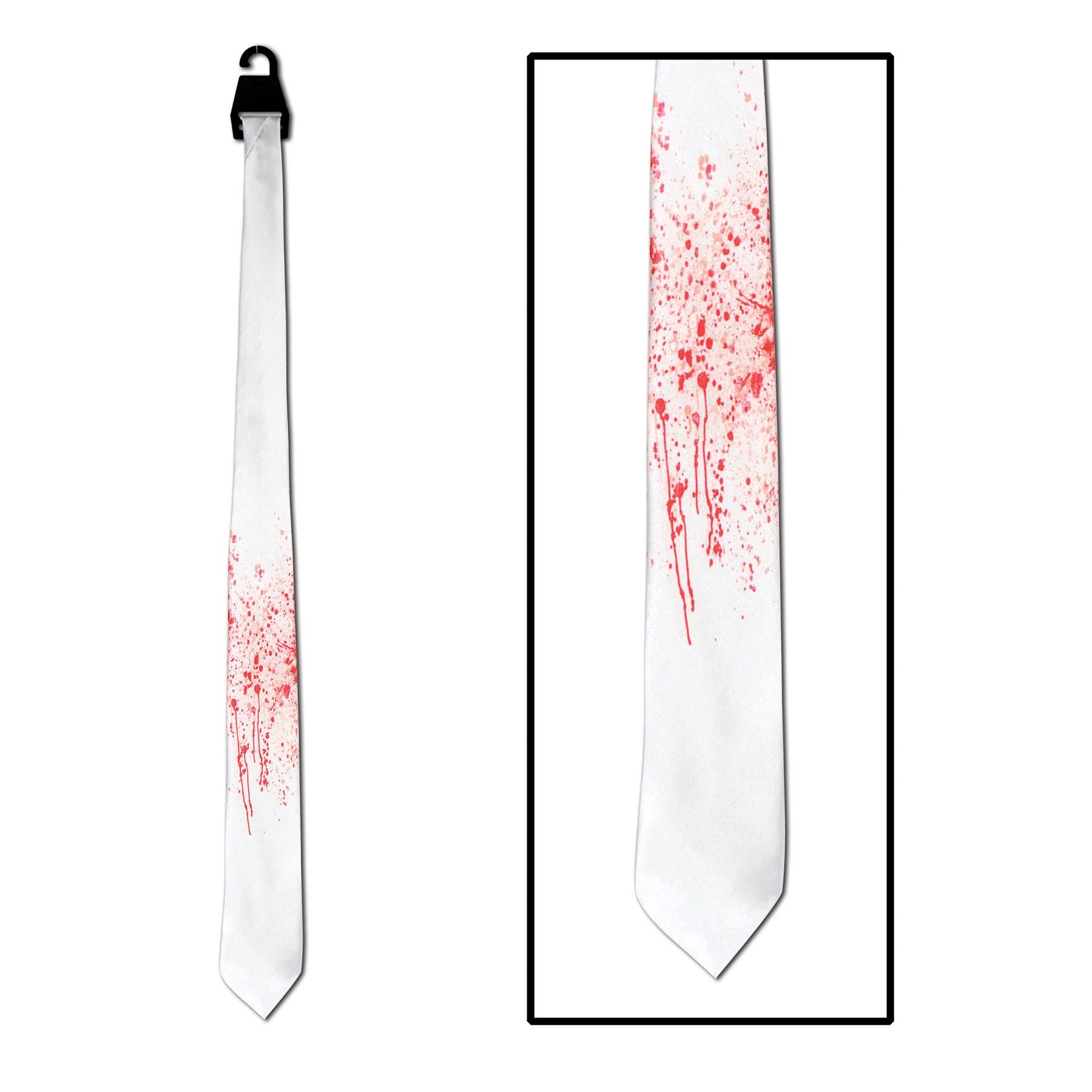12 Pack Beistle Halloween Blood Spatter Ties - Scary Costume Accessories for Halloween Party, Cosplay & Haunted House Decorations
