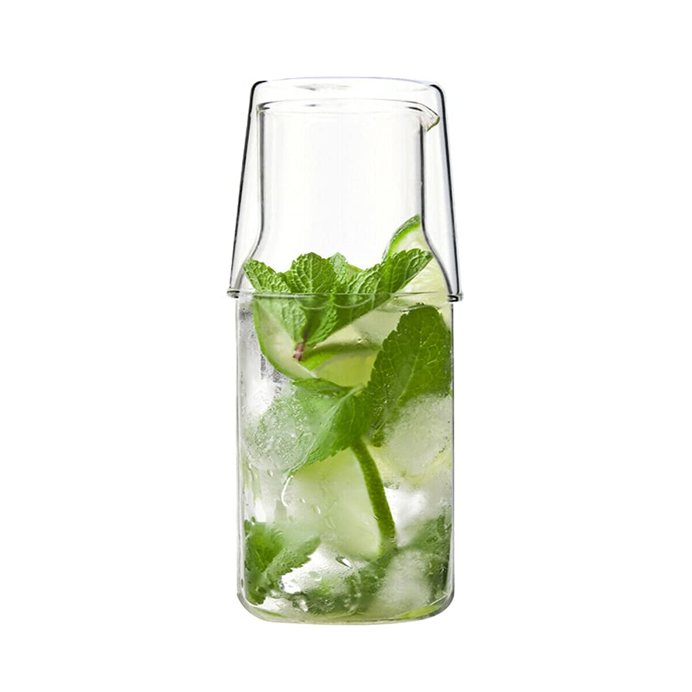 2 in 1 Nordic Glass Cup with Lid - Heat Resistant Coffee, Beer & Wine Glass Set for Home, Office or Solo Use - Perfect for Hot Drinks, Cold Beverages & Stylish Entertaining