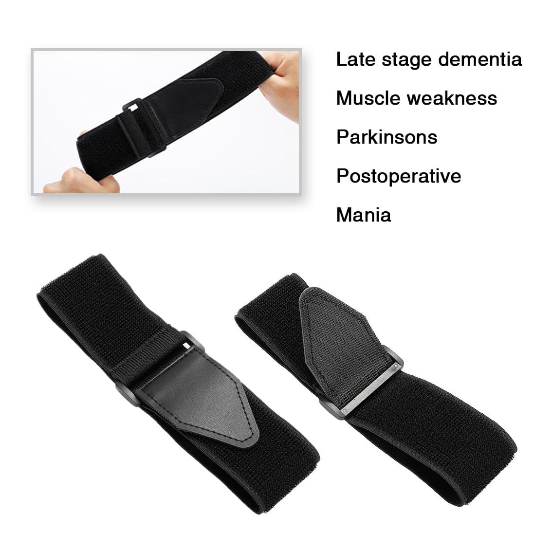 Wheelchair Footrest & Leg Support Harness - Anti-Slip Stability for Elderly, Dementia & Parkinson's Patients - Ideal for Home Care, Hospitals & Mobility Assistance