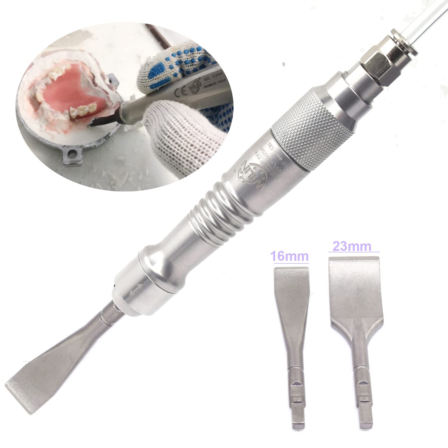 **Pneumatic Air Scraper Kit – Micro Air Flux Chipper & Dental Gypsum Breaker for Stone Carving, Plaster Removal, Woodworking – Professional Stomatology & Engraving Tool for Dentists, Sculptors & Craftsmen**    *(Perfect for Dental Cast Removal, Stone Sculpting, Plaster Demolition & Detailed Wood Carving Projects)*