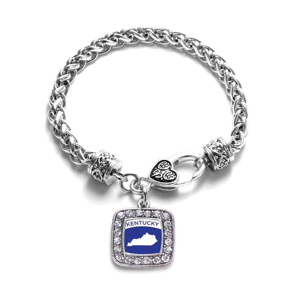 Inspired Silver - Elegant Sterling Silver Square Charm Bracelet with Sparkling Cubic Zirconia | Perfect for Gifts, Anniversaries & Everyday Wear