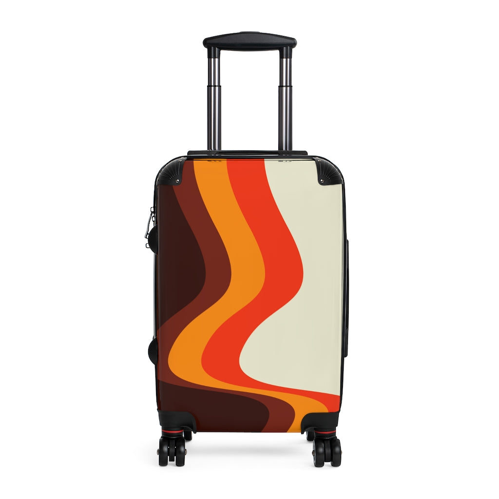 Vintage Style Carry On Suitcase - Retro Cabin Luggage with Wheels for Travel, Business Trips & Weekend Getaways