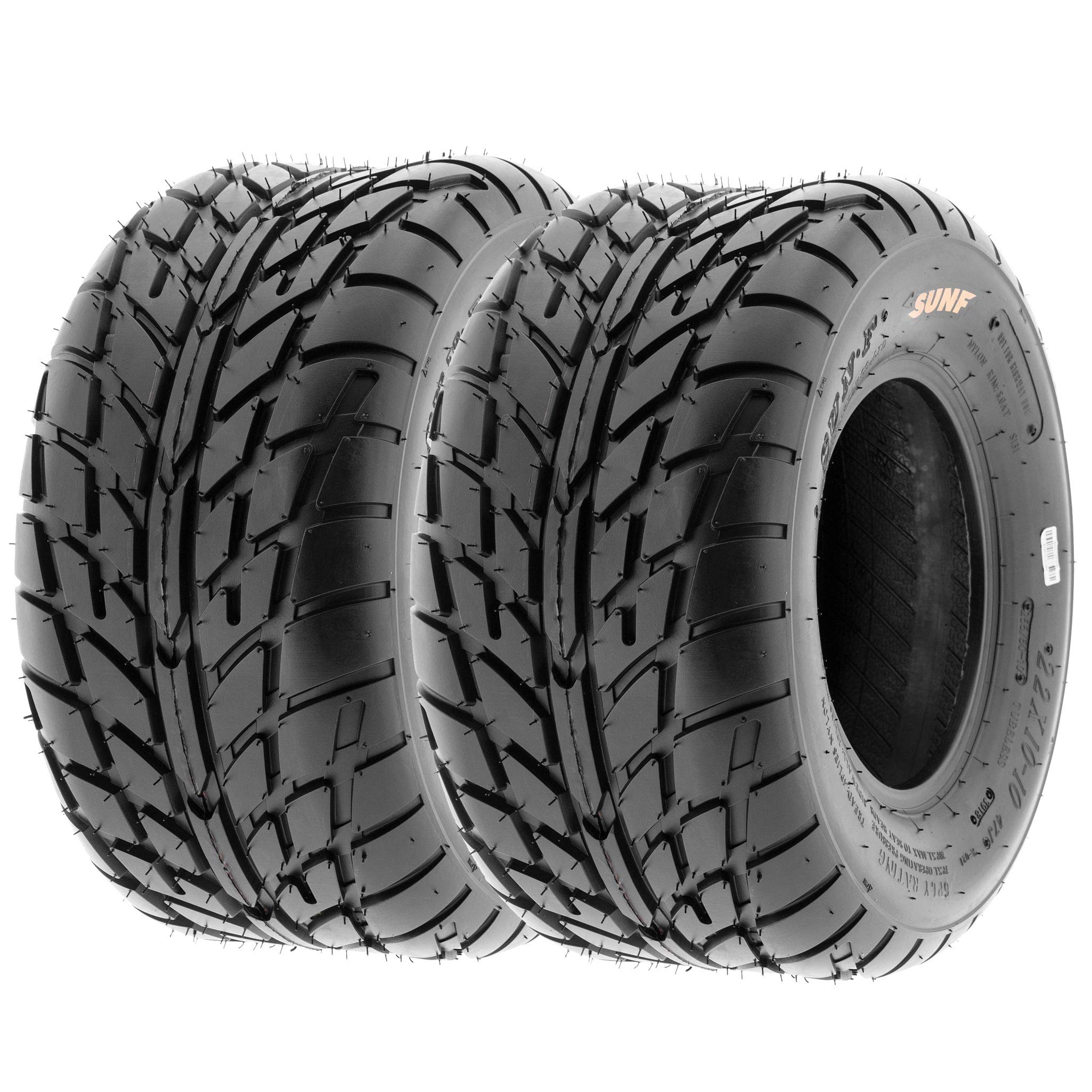 Set of 2 SunF A021 Lawn Tractor Tires 18x9.5-8 | 6 Ply Tubeless Tires for Heavy-Duty Mowing | Perfect for Riding Lawn Mowers, Garden Tractors & Yard Maintenance