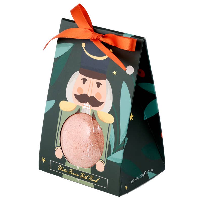 Christmas Nutcracker Bath Bomb Gift Set - Holiday Spa Relaxation for Gifts & Self-Care