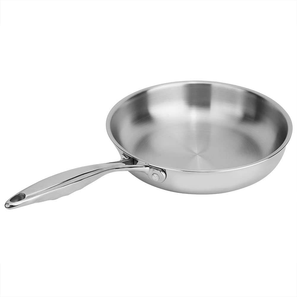 Premium Non-Stick Wok Pan - 304/403 Stainless Steel 3-Layer Coating Frying Pan with Glass Lid - Restaurant & Home Kitchen Cookware for Stir-Fry, Sautéing & Deep Frying
