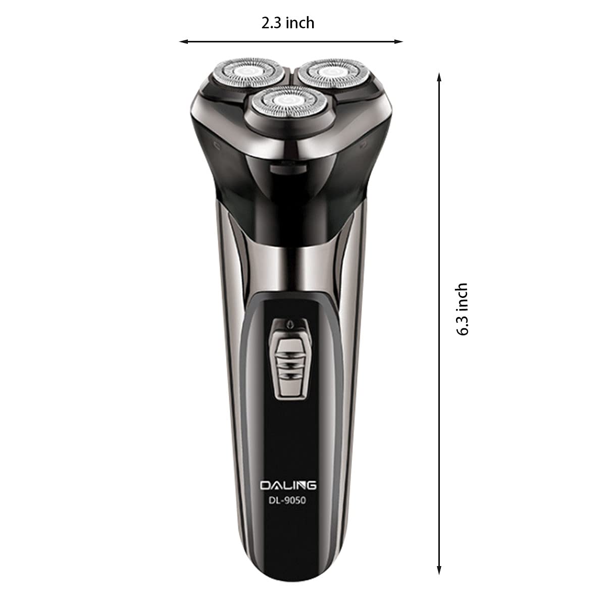 3-in-1 Electric Shaver for Men - 100% Waterproof Wet & Dry Rotary Shaver with LED Display - Perfect for Travel, Gym & Daily Grooming at Home