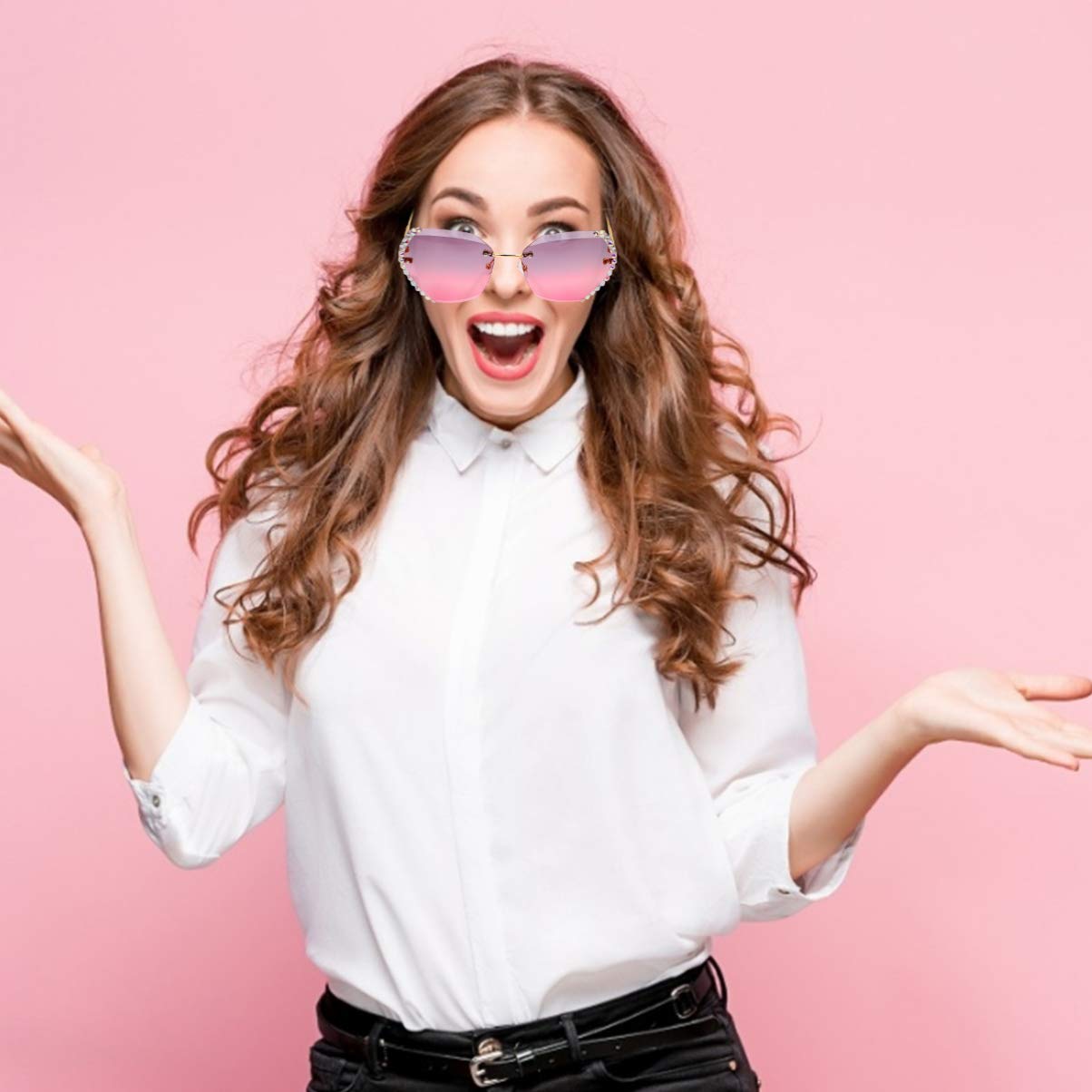 1pc Creative Party Sunglasses - Fun Lovely Small Fashion Eyewear for Women & Men - Perfect for Halloween, Costume Parties, and Festive Events