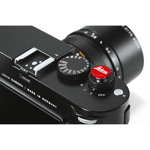 Leica Soft Release Button 12mm Red for M System Cameras - Perfect for Street Photography & Vintage Camera Enthusiasts
