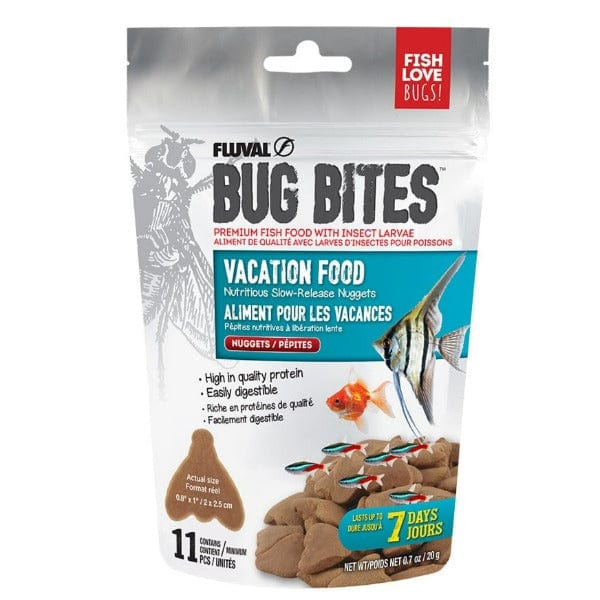 Fluval Bug Bites Tropical Fish Vacation Food - High Protein Fish Food for Tropical Fish | Ideal for Vacation Feeding & Automatic Feeders