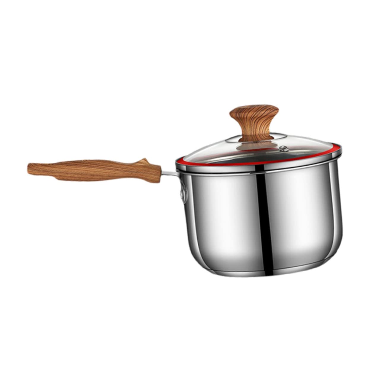 Premium Stainless Steel Milk Pot with Lid - 3QT Stock Pot, Saucepan, Stew Pot for Cooking, Wax Melting & French Onion Soup | Ideal for Instant Noodles, Food Prep & Kitchen Use