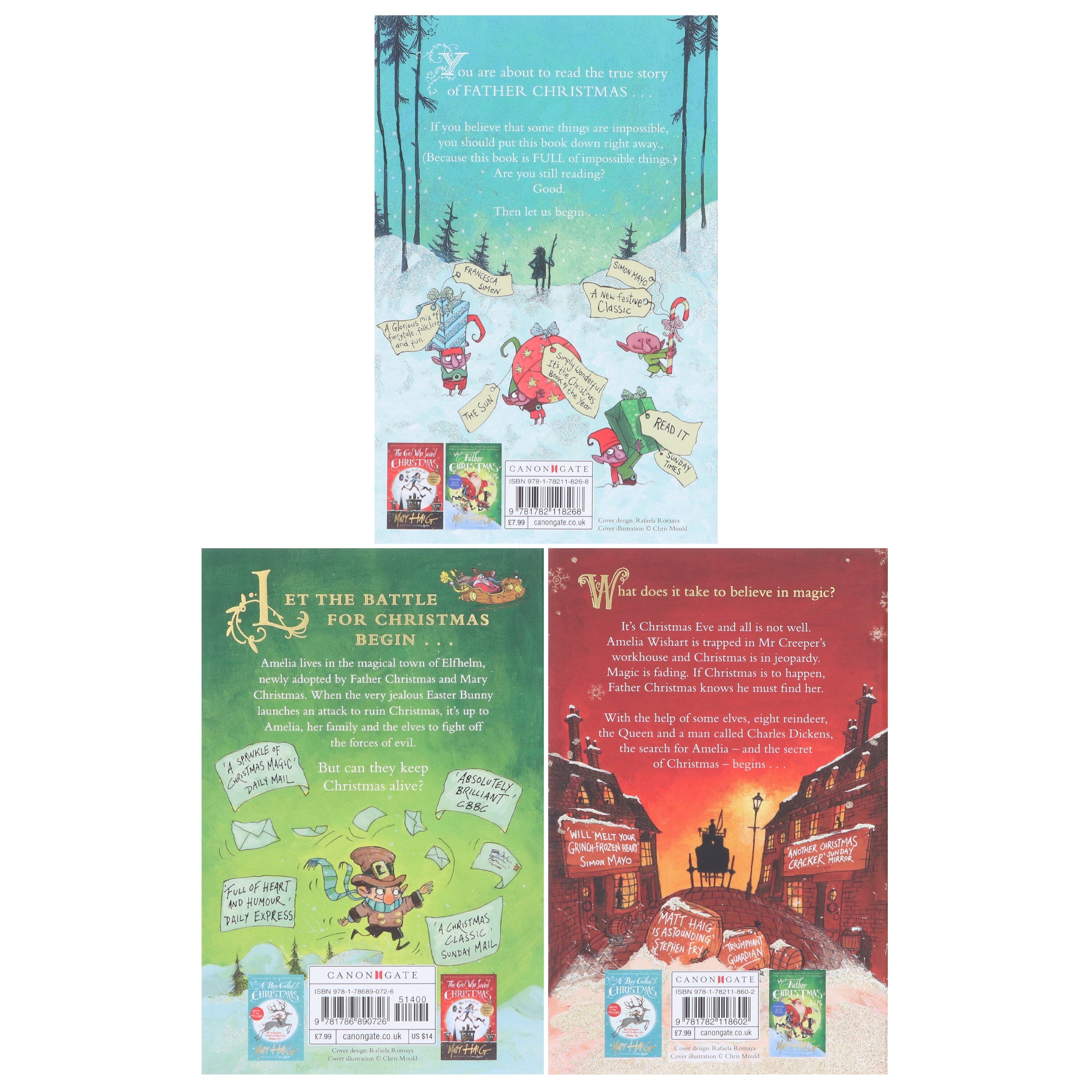 A Boy Called Christmas by Matt Haig - 3 Book Collection Set for Kids Ages 7-11 | Paperback | Perfect for Bedtime Reading & Holiday Gifts