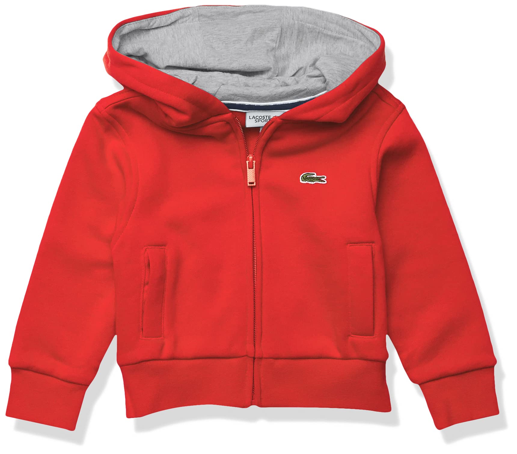 Lacoste Kids Sport Hooded Fleece Sweatshirt - Soft & Warm Pullover for Boys & Girls - Perfect for School, Play & Outdoor Activities