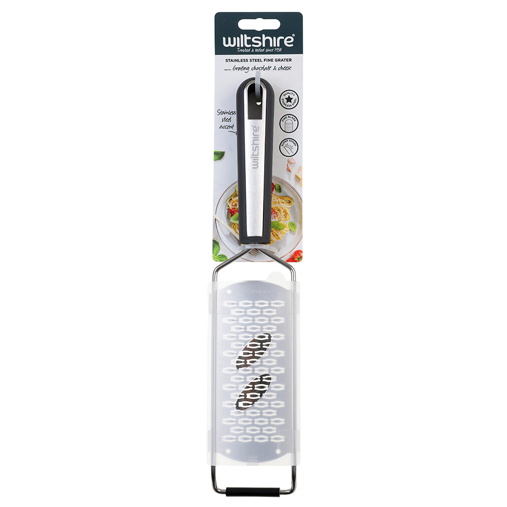 Premium Aspire Stainless Steel Fine Grater - 12 Inch Kitchen Zester for Cheese, Chocolate & Citrus - Perfect for Baking, Cooking & Garnishing Dishes