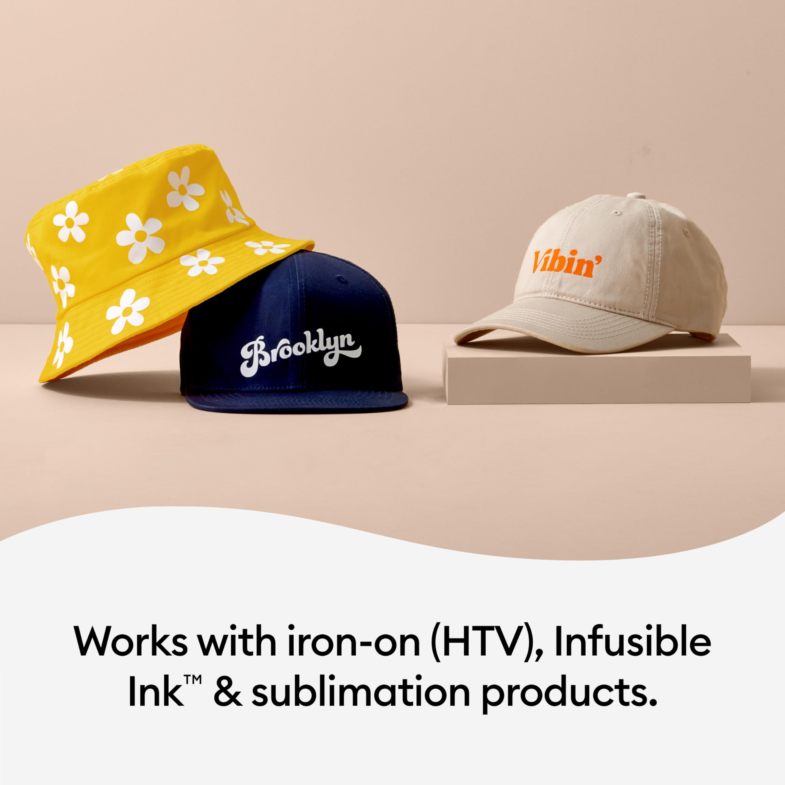 Cricut Hat Press - Smart Heat Press Machine for Custom Hats | Bundle with 12 Blank Hats | Perfect for DIY Crafts, Small Business & Personalized Gifts