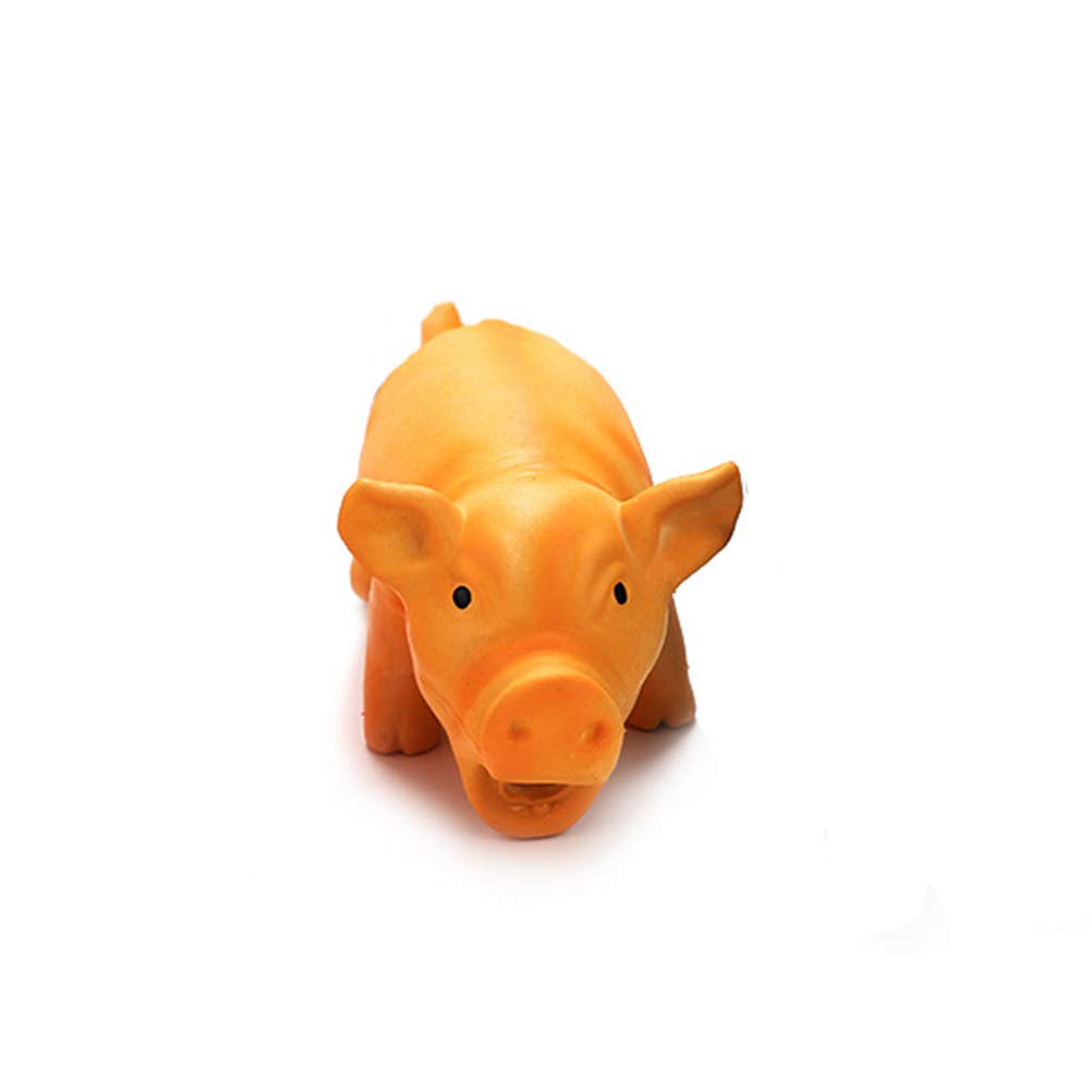 Baluue 2pcs Dog Chew Toys for Small Puppies - Squeaky Pig Toy for Teething & Playtime