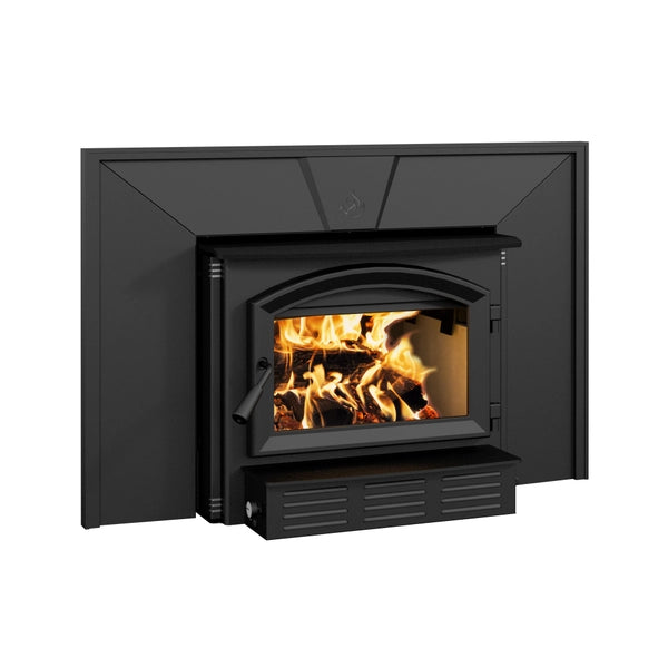 Enerzone Solution 2.3 I Wood Insert Bundle - High Efficiency Fireplace Insert for Home Heating | Perfect for Living Rooms, Cabins & Winter Warmth