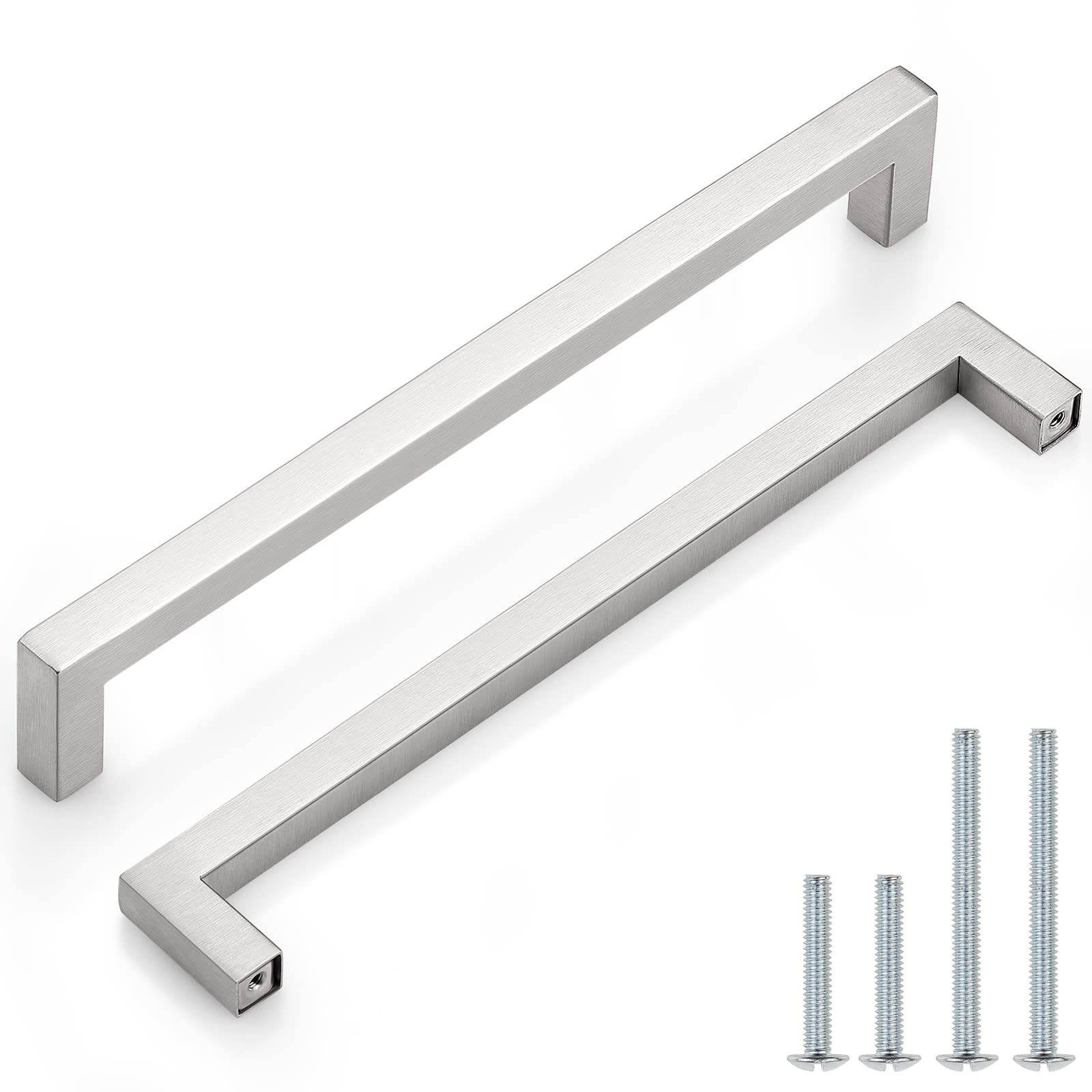 50 Pack Satin Nickel Cabinet Handles - 8-4/5