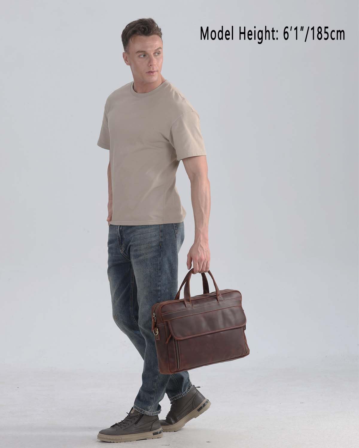 Premium Full Grain Leather 17.3