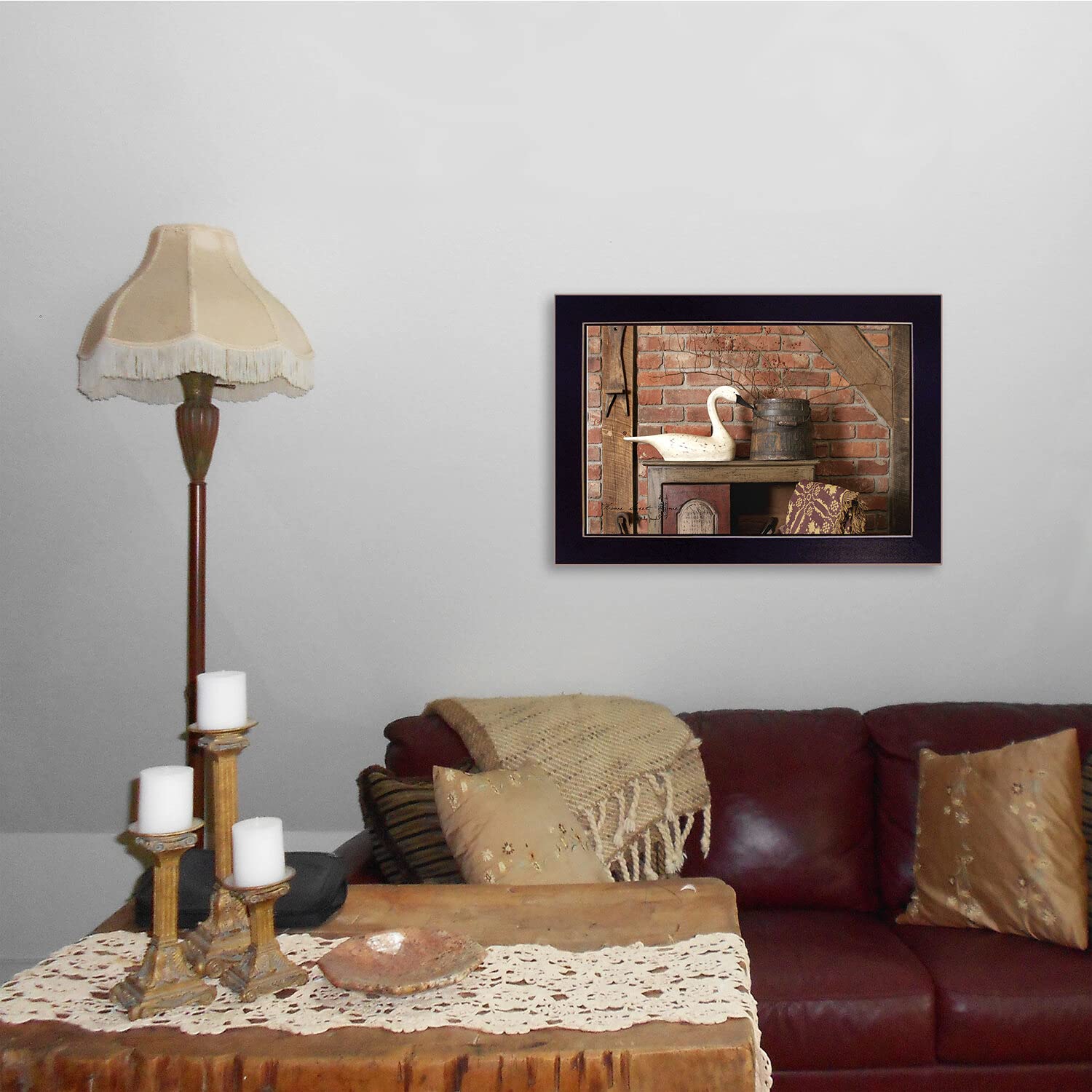 Home Sweet Home by Billy Jacobs - Ready to Hang Framed Wall Art Print with Black Frame - Perfect for Living Room, Bedroom & Office Decor