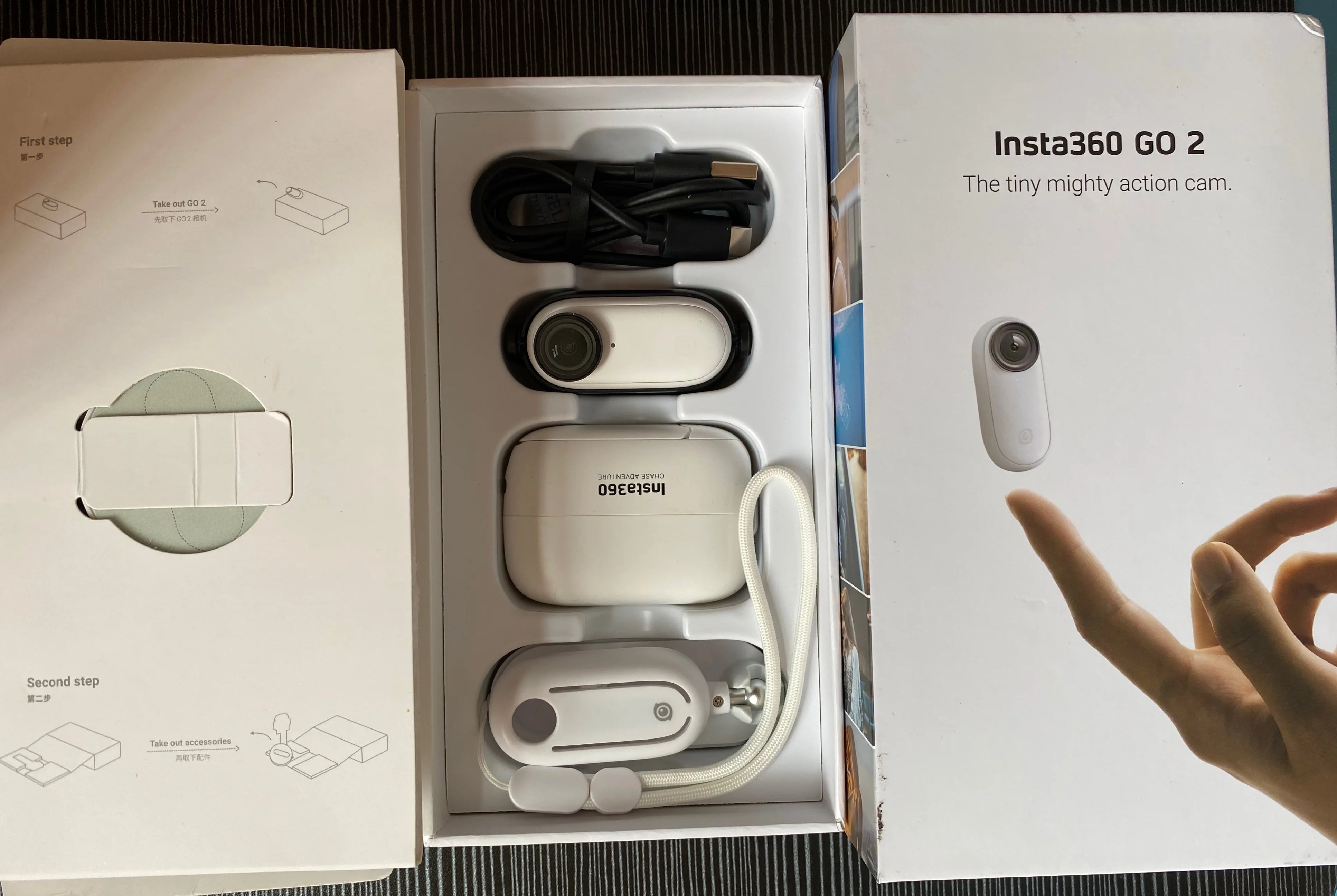 Insta360 GO 2 Mini Action Camera - 4K Ultra HD, Waterproof, Hands-Free Wearable for Vlogging, Sports & Adventure - Perfect for Travel, Cycling, Surfing & Everyday Moments