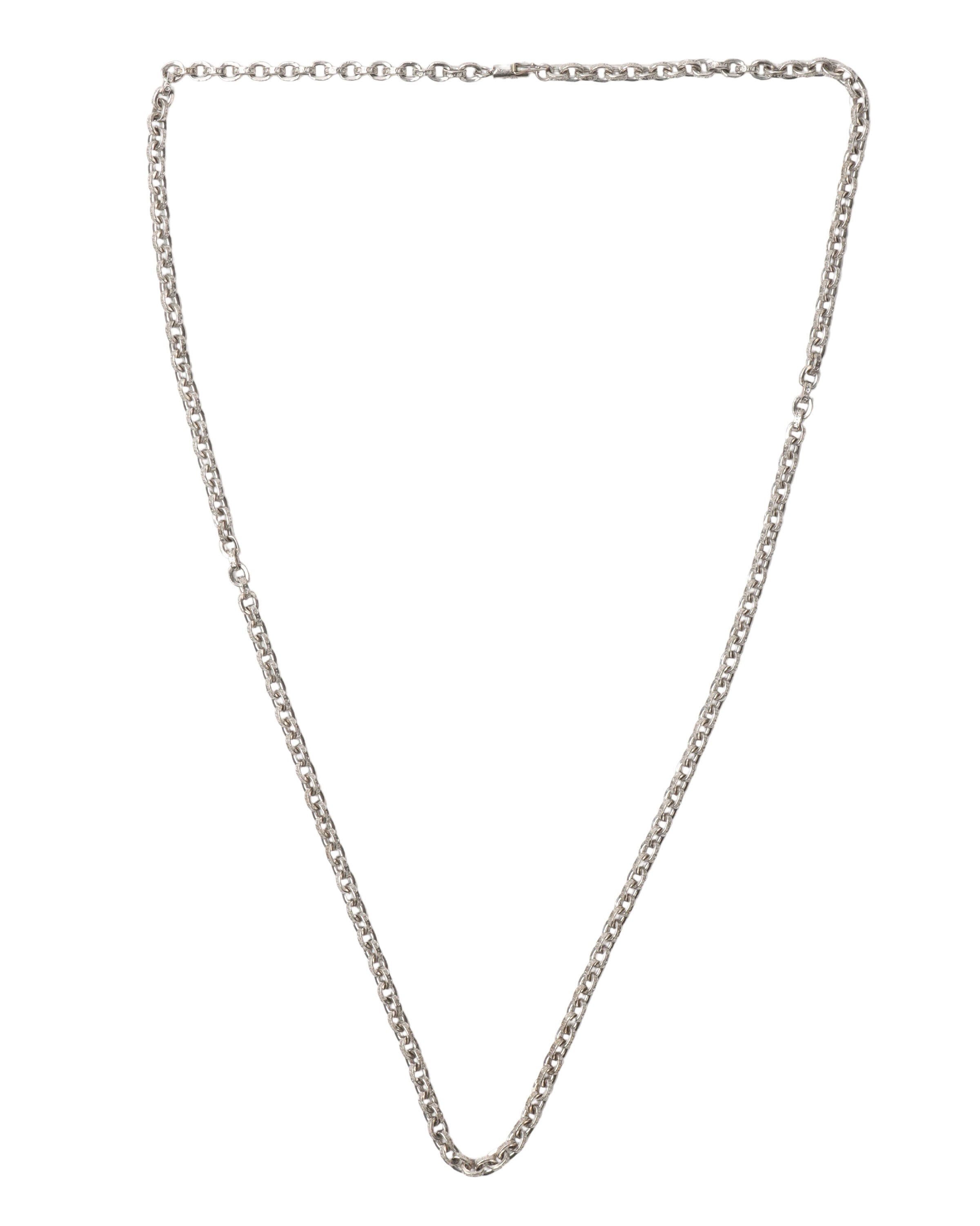 18K White Gold Paper Clip Chain Necklace - Dainty Minimalist Jewelry for Women - Perfect for Everyday Wear, Layering & Gifting