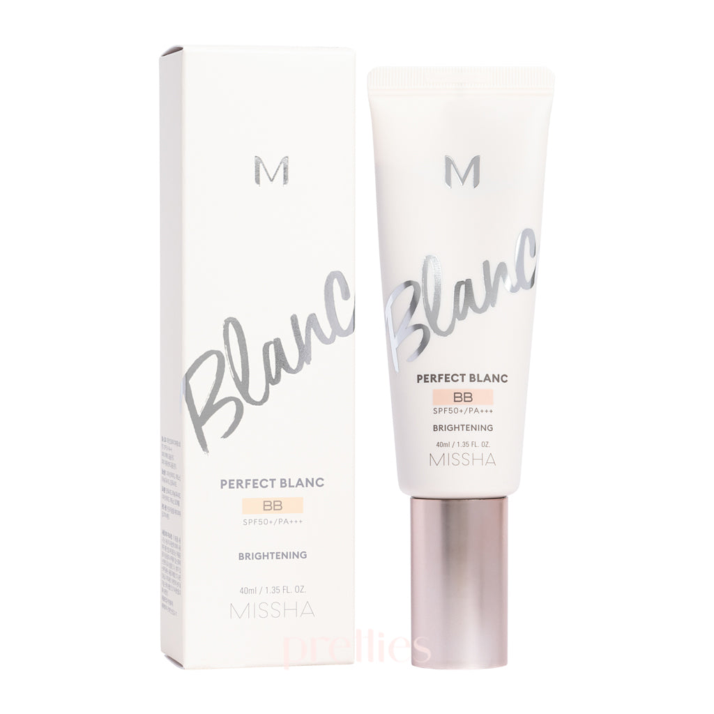 Missha M Perfect Blanc BB Cream SPF50+ PA+++ 40ml - No.23 Sand Beige, Full Coverage, Oil Control & Brightening - Perfect for Daily Makeup & Sun Protection
