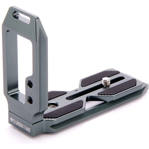 3 Legged Thing QR11 FBC 2.0 Universal L Bracket for DSLR Cameras - Metallic Slate Gray - Compatible with Canon, Nikon, Sony - Perfect for Landscape & Portrait Photography