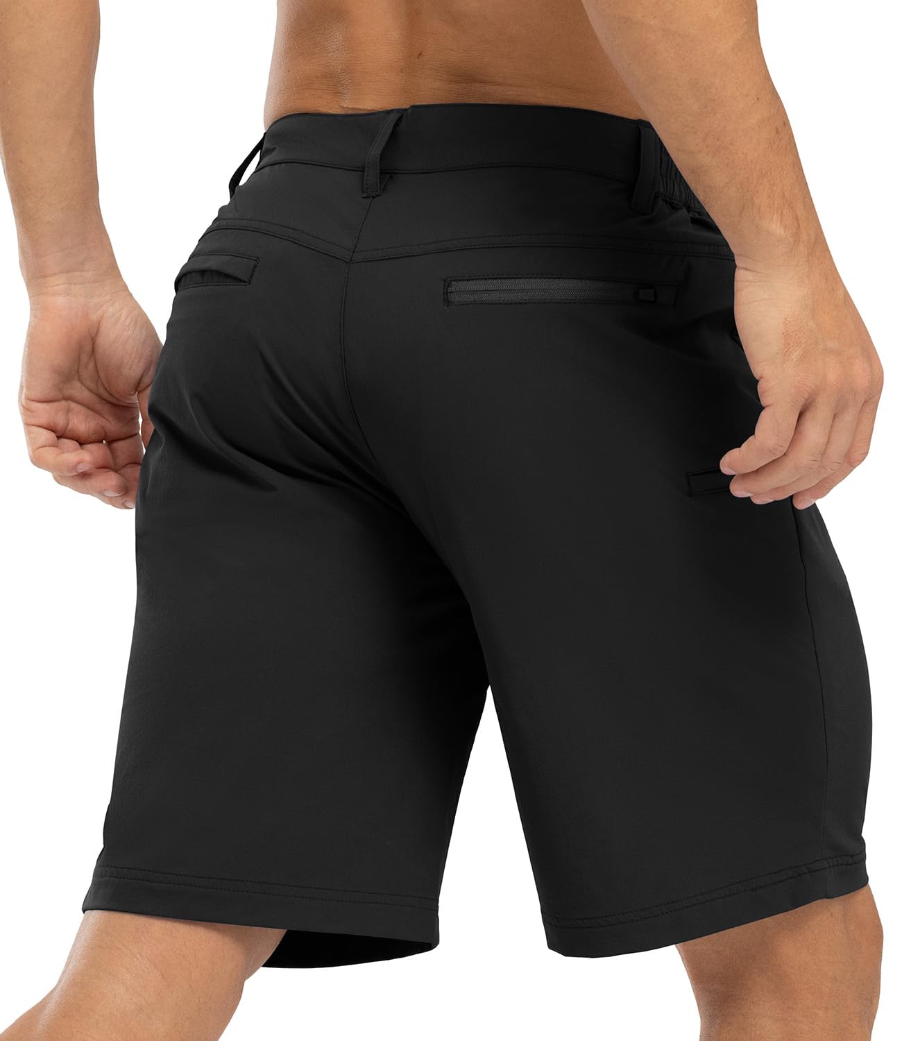 BGOWATU Men's Stretch Golf Shorts - Quick Dry Breathable Casual Hiking Cargo Shorts with Pockets - Perfect for Summer Golfing, Hiking & Outdoor Activities