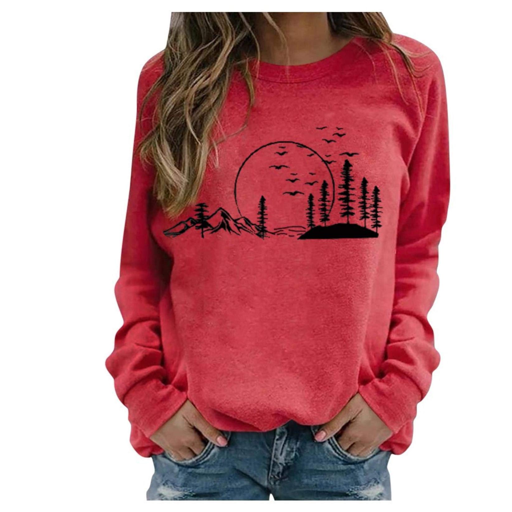 Plus Size Women's Letter Print Oversized Sweatshirt - Long Sleeve Round Neck Casual Loose Tops for Everyday Comfort & Style