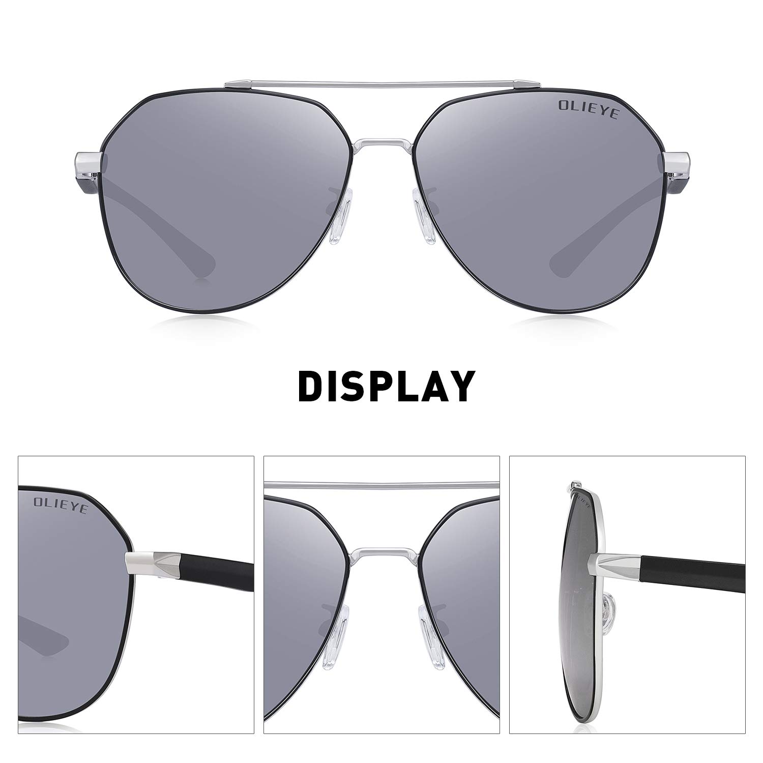 Polarized Sunglasses for Men - UV 400 Protection Fishing Sunglasses with Metal Frame & TR Legs - Perfect for Outdoor Sports, Driving, and Beach Activities