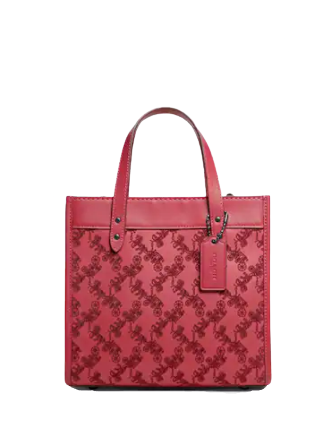 Coach Field Tote 22 Crossbody Bag with Signature Horse & Carriage Print - Stylish Leather Shoulder Purse for Women, Perfect for Work, Travel & Everyday Use