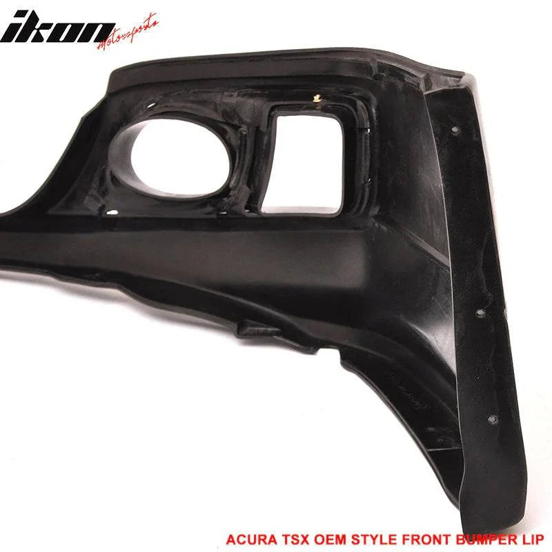 2006-2008 Acura TSX OEM Style Front Bumper Lip Spoiler - Unpainted PU Material for Enhanced Aerodynamics & Sporty Look - Perfect for Car Enthusiasts & Street Racing