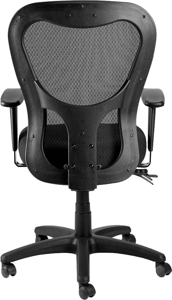 Eurotech Apollo High Back Ergonomic Office Chair with Mesh/Fabric Black MM95SL - Perfect for Home Office, Gaming, and Workspace Comfort