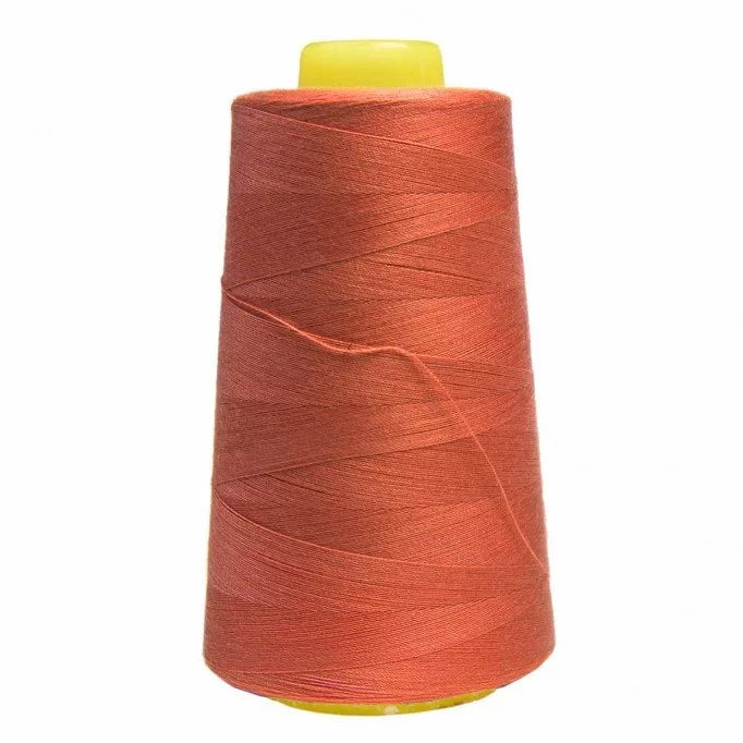 Premium Overlock Thread - Burnt Orange Color for Sewing & Serging - Perfect for Quilting, Apparel & Home Decor Projects