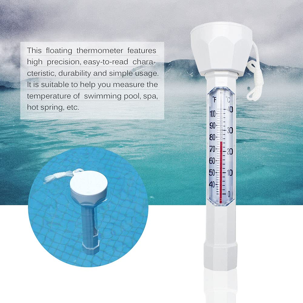 Swimming Pool Thermometer - Easy to Read Digital Water Temperature Gauge for Spa, Pool, Pond & Hot Tub | Perfect for Monitoring Water Safety & Comfort