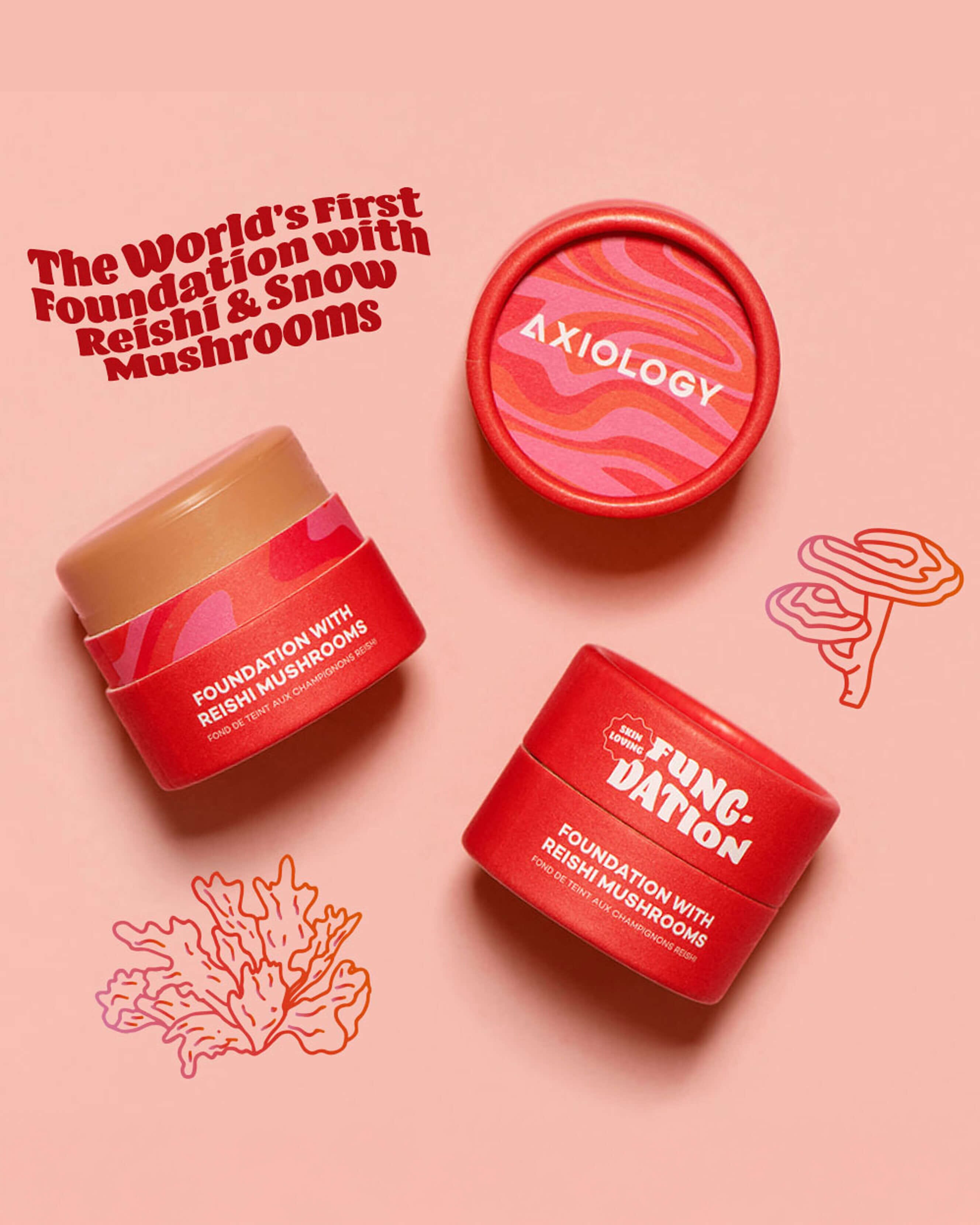 Fungdation Mushroom Foundation - Natural Vegan Makeup for Flawless Coverage | Perfect for Daily Wear & Sensitive Skin